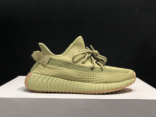 Adidas Originals Yeezy Boost 350 V2 _Sulfur_ sulfur matcha FY5346 men_s and women_s shoes 36-48 yards-c65f2b91